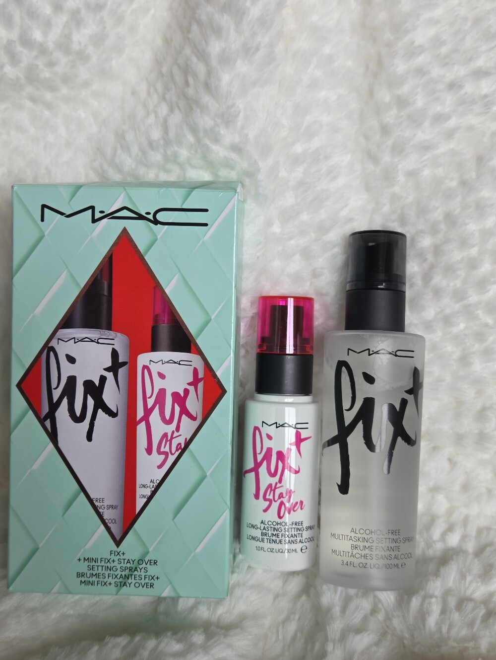 New Mac Best-Selling Setting Spray Set Fix+/Fix+ Stay Over, Full/Mini Size
